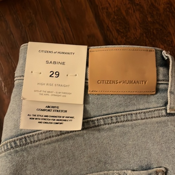 CITIZEN OF HUMANITY SABINE JEANS WHISTLE NWT - Picture 4 of 12